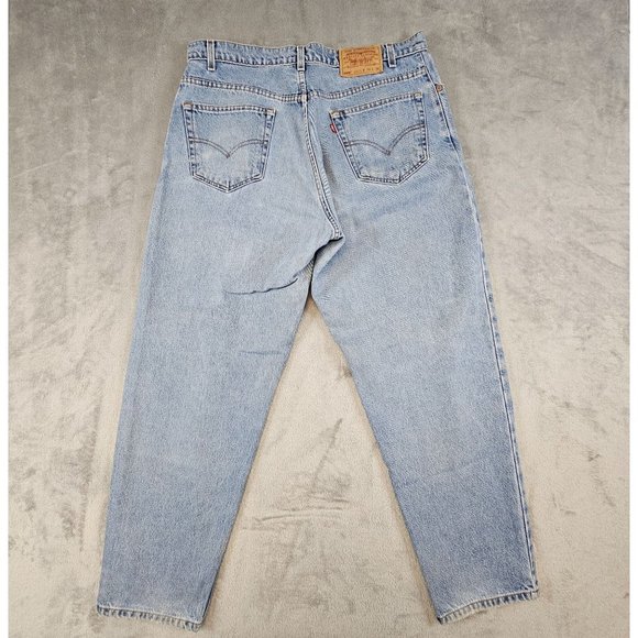 Vintage Levi's Men's 36x30 Blue Light Wash Loose‎ Fit Baggy Red Tab Tapered Y2K - Picture 3 of 12